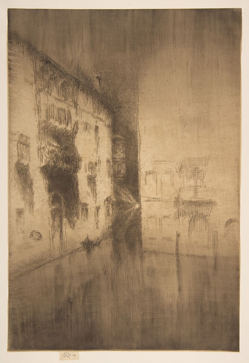 Nocturne: Palaces, etching by James McNeill Whistler